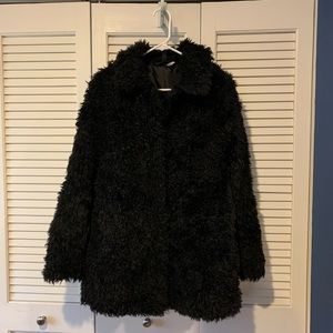Black teddy coat